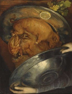  Arcimboldo Oil Painting - man of pig Giuseppe Arcimboldo Fantasy